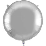 Silver Round 36" Foil Balloon