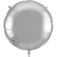 Silver Round 36" Foil Balloon