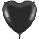 Black Heart 36" Foil Balloon