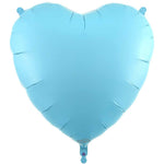 Matte Blue Heart 36" Foil Balloon