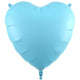 Matte Blue Heart 36" Foil Balloon