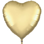 Gold Silk Heart 36" Foil Balloon