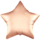 Satin Pastel Rose Quartz Star 36" Foil Balloon