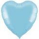 Satin Pastel Blue Heart 36" Foil Balloon