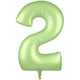Number 2 - Oaktree - Satin Pastel Pistachio 34" Foil Balloon