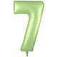 Number 7 - Oaktree - Satin Pastel Pistachio 34" Foil Balloon