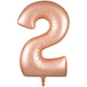 Number 2 - Oaktree - Satin Pastel Rose Quartz 34" Foil Balloon