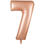 Number 7 - Oaktree - Satin Pastel Rose Quartz 34" Foil Balloon