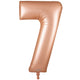 Number 7 - Oaktree - Satin Pastel Rose Quartz 34" Foil Balloon