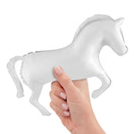 Horse Solid Colour White 16" Foil Balloon