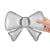 Silver Metallic Bow (5Pk) 13" Foil Balloon