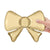 Gold Silk Metallic Bow (5Pk) 13" Foil Balloon