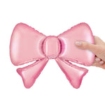 Satin Cotton Candy Metallic Bow (5Pk) 13" Foil Balloon