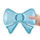 Satin Pastel Blue Metallic Bow (5Pk) 13" Foil Balloon