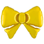 Bow Metallic Gold 34" Foil Balloon