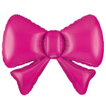 Bow Metallic Pink 34" Foil Balloon