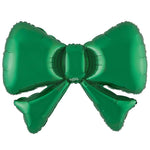 Bow Metallic Green 34" Foil Balloon