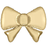 Bow Gold Silk 34" Foil Balloon