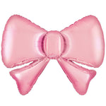 Bow Satin Pastel Cotton Candy Pink 34" Foil Balloon
