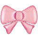 Bow Satin Pastel Cotton Candy Pink 34" Foil Balloon