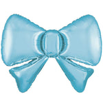 Bow Satin Pastel Blue 34" Foil Balloon