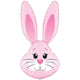 Cute Rabbit Pink Metallic 35" Foil Balloon
