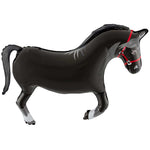 Black Horse 35" Foil Balloon