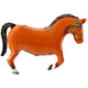 Brown Horse 35" Foil Balloon