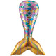 Iridescent Mermaid Tail 37" Foil Balloon