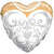 Heart Bride's Dress Balloon 18″ Balloon