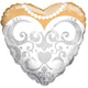 Heart Bride's Dress Balloon 18″ Balloon