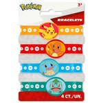 Pokemon Stretchy Bracelet - Pack Of 4 Party Decoration