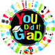 You Did It Grad 9" Air-fill Balloon (requires heat sealing)