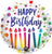 Happy Birthday Candles 17" Balloon