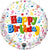 Happy Birthday Streamers 17" Balloon
