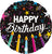 Happy Birthday Colorful Candles 17" Balloon