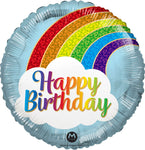 Happy Birthday Rainbow 17" Balloon