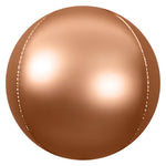 3D Sphere - Satin Rose Gold 14″ Balloon