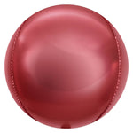 3D Sphere - Metallic Cabernet Red 14″ Balloon