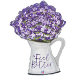 Feel Better Lavender Pitcher 31"  Foil Balloon
