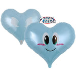 Jelly Heart - Smile Angel Blue 14" Foil