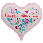 Jelly Heart - Mother's Day Floral Leaves 14" Foil