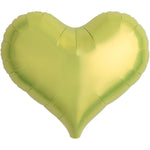 Jelly Heart - Metallic Lime Green 14" Foil