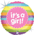 It's a Girl Rainbow 4" Air-fill Balloon (requires heat sealing)