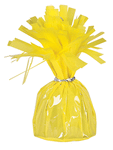 175 Gram Fringed Foil Weight - Yellow (6 count)