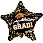 Congratulations Grad Star (Air-Fill Only) 4" Foil
