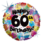 60th Party Birthday 18" Balloon