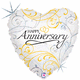 Anniversary Filigree - Holographic 18" Balloon