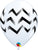 Chevron Stripes - White 11″ Latex Balloons (50 count)