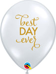 Best Day Ever - Clear 11″ Latex Balloons (50 count)